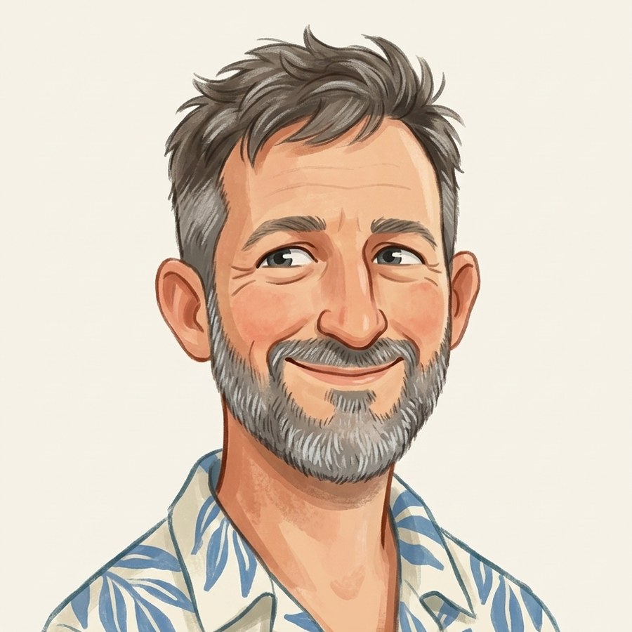 Itai Bar-Sinai, drawn as a character in one of the studio's games